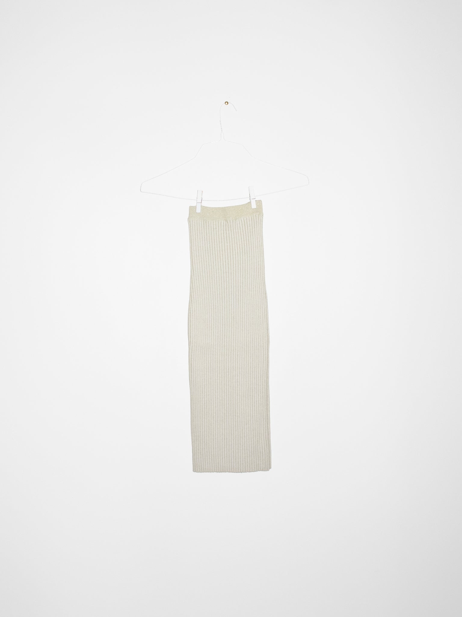 NONNA Tube Skirt in Ivory Glitter *Sample*
